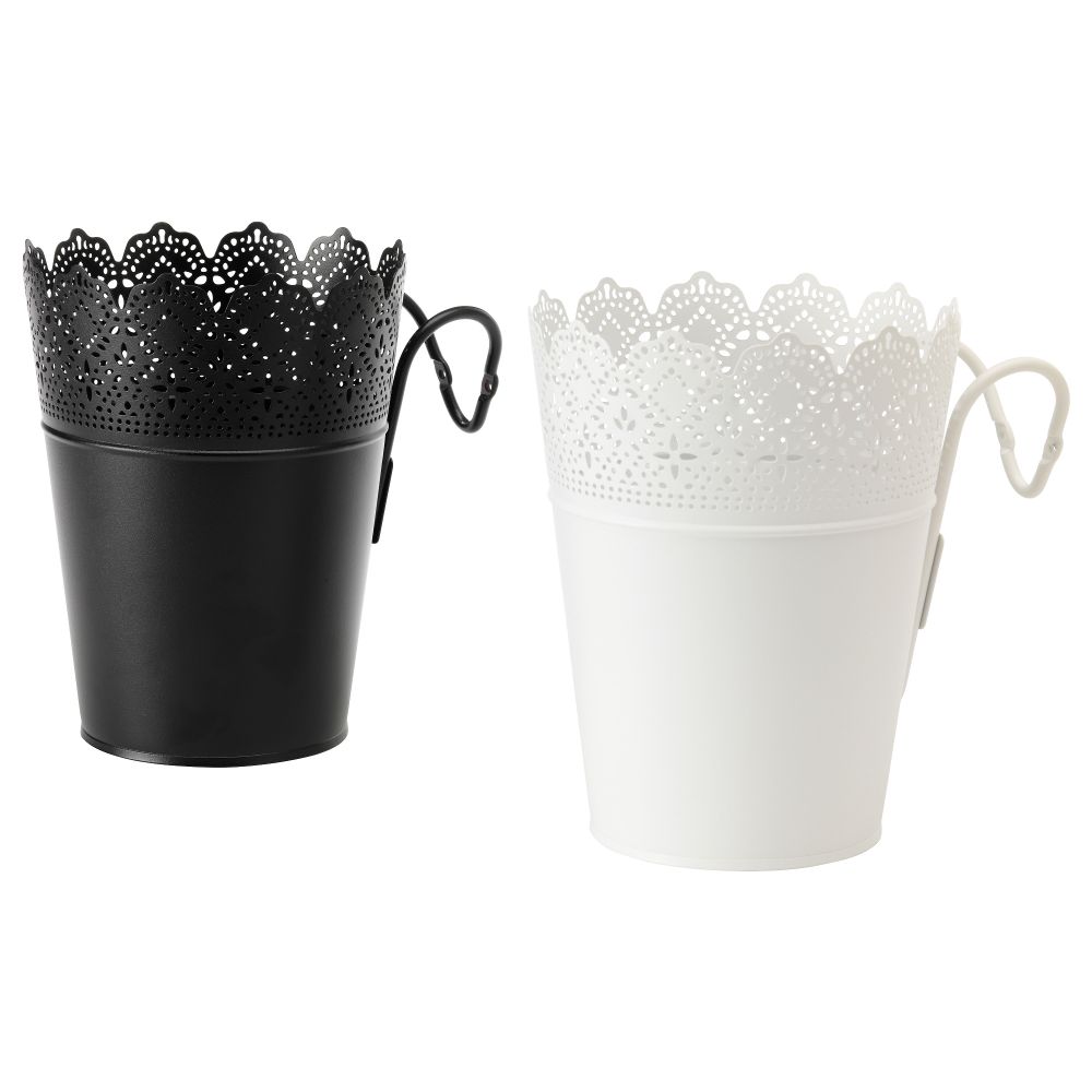 Кашпо с держателем СКУРАР, д/дома/улицы, разные цвета (15 см) - схема-чертеж с размерами