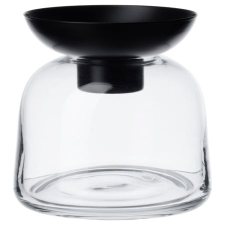 Ваза/подсвечник для греющей свечи ВИНТЕР 2017, прозрачное стекло (13 см)