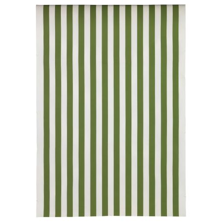 Ткань СОФИА, в широкую полоску, зеленый/белый (150 см)