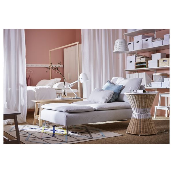 Тумба прикроватная САНДХАУГ, белый естественный (47 см) - фото 7