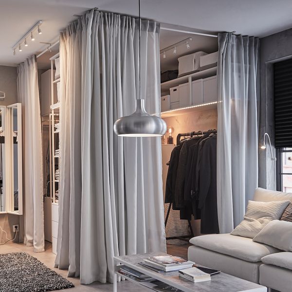 Гардины, очищающие воздух, 2 шт., светло-серый 145x300 см IKEA GUNRID ГУНРИД 504.592.27 - фото 6