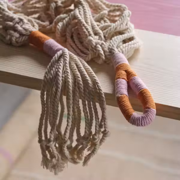 MÄVINN МЭВИНН Подвесной держатель для кашпо - белый/ручная работа - фото 2