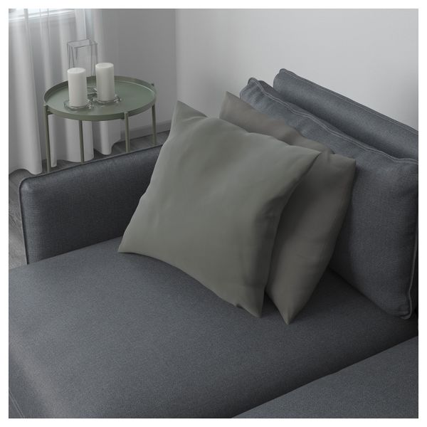 4-местный диван-кровать ВАЛЛЕНТУНА, Хилларед темно-серый, Оррста светло-серый - фото 4