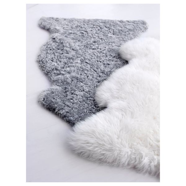 Овечья шкура, неокрашенная, белый IKEA LUDDE ЛУДДЕ 003.708.88 - схема-чертеж с размерами