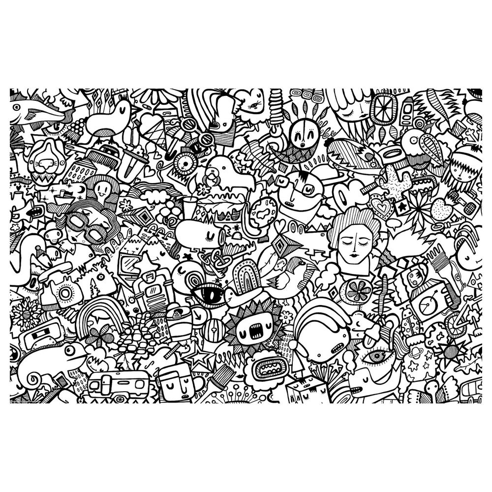 Постер для раскрашивания, Люди и вещи, 91x61 см IKEA ГЕТНЭС 104.544.39 - фото 1