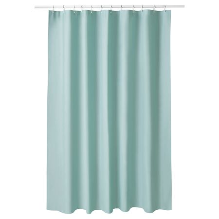 Штора для ванной, бирюзовый, 180x200 см IKEA LUDDHAGTORN 205.574.27