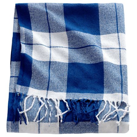 Плед АННАМИА, клетка, синий (140x205 см)