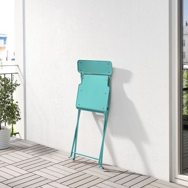 Садовый стул, складной/бирюзовый IKEA SALTHOLMEN САЛЬТХОЛЬМЕН 305.059.99 - фото 2