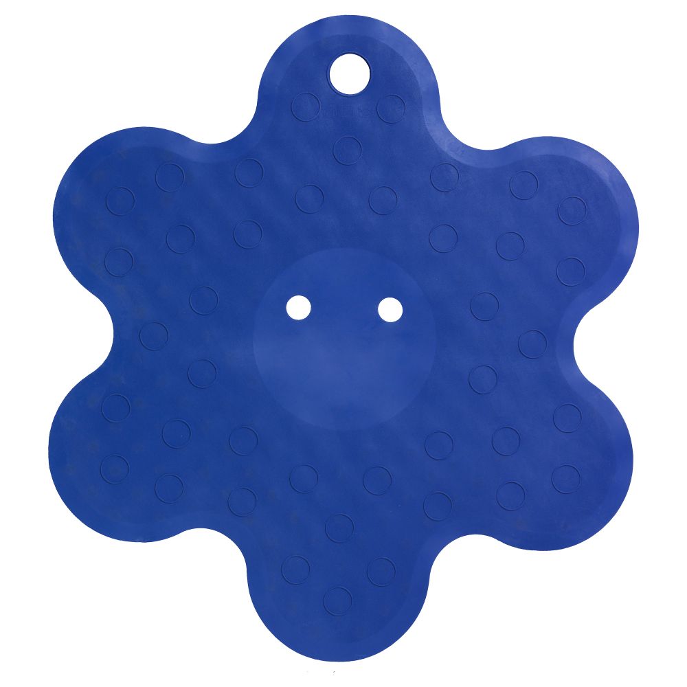 Коврик для душа ПАТРУЛЬ, цветок, синий (53 см) - фото 1