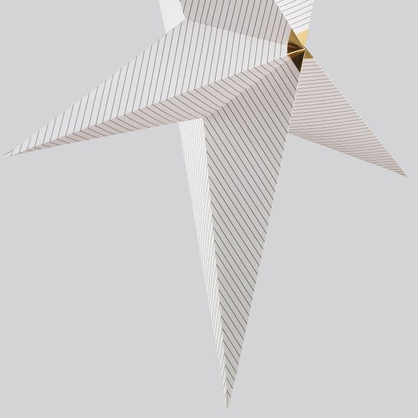 Абажур для подвесного светильника, в полоску серый, 100 см IKEA СТРОЛА 004.440.02 - фото 2