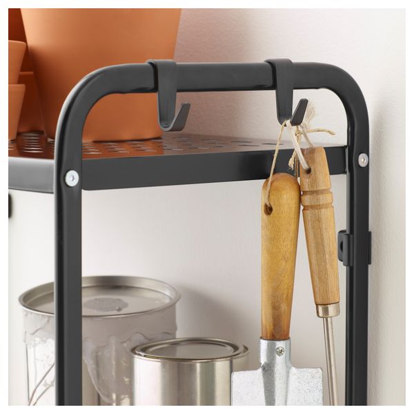 Стеллаж МУЛИГ, черный (58x34x90 см) - схема-чертеж с размерами