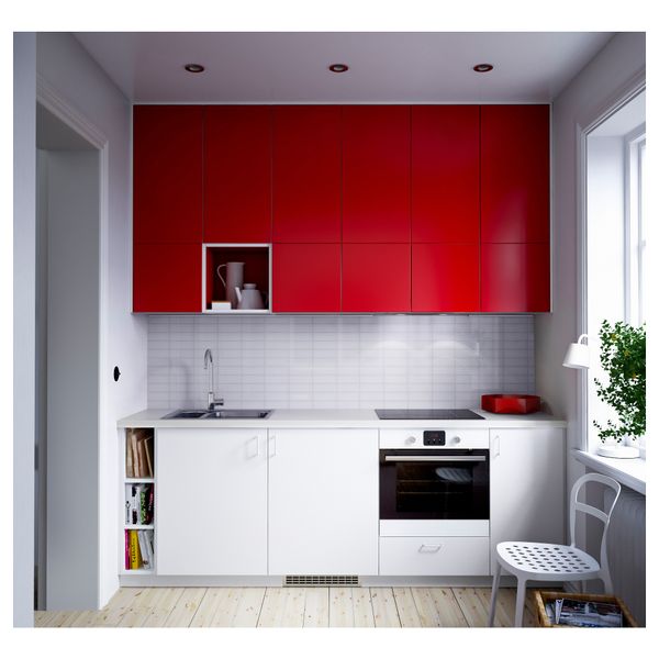 Настенная панель ФАСТБУ, двусторонний красный, под плитку белый (60x50 см) - фото 5