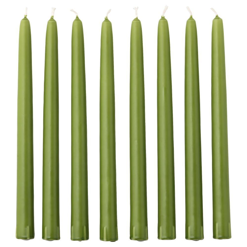 Неароматическая свеча КЛОКХЕТ, темно-зеленый (25 см) - фото 1