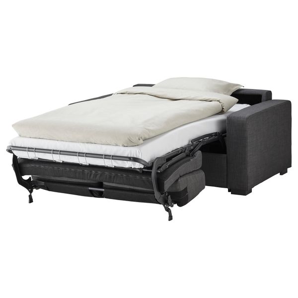 Диван-кровать 2-местная КЛАГСТОРП / ЛЭННЭС, Бальг темно-серый - фото 3