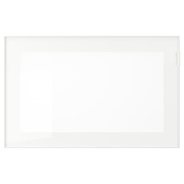 Стеклянная дверь, белый, матовое стекло 60x38 см IKEA GLASSVIK ГЛАССВИК 203.839.55 - фото 1