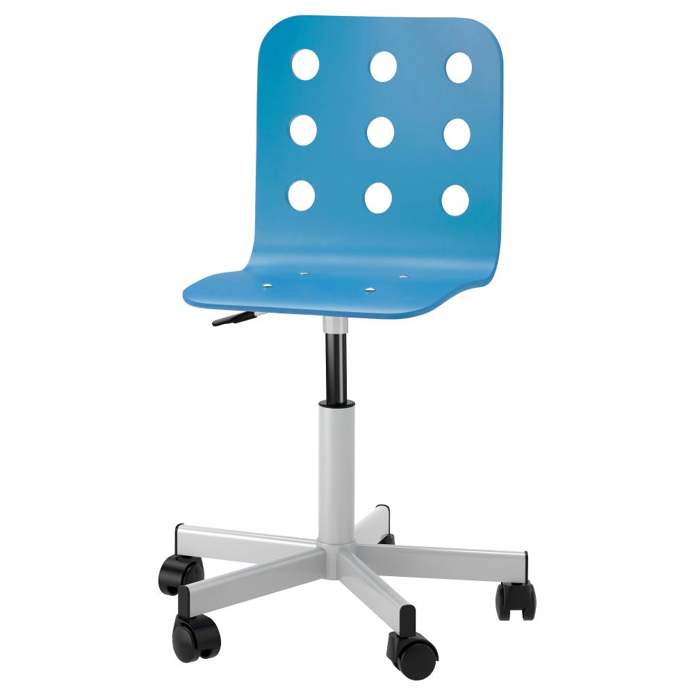 Детский стул для письменного стола ЮЛЕС, синий, серебристый - фото 1