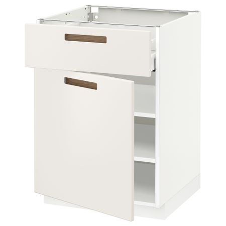Напольный шкаф с ящиком, дверью МЕТОД / МАКСИМЕРА, белый, Мэрста белый