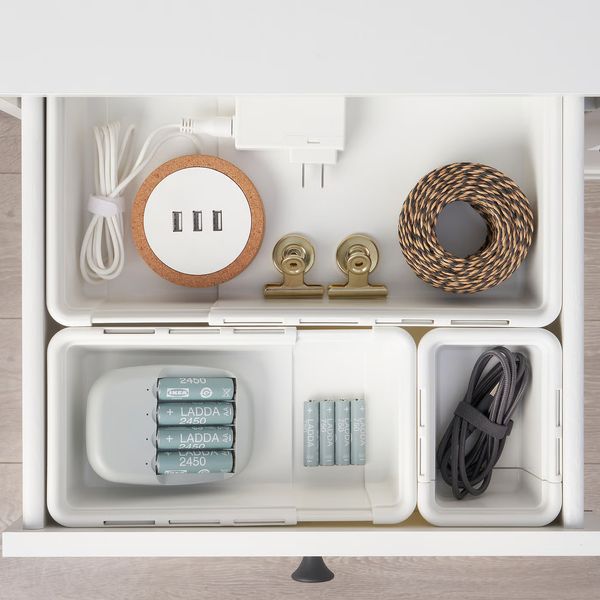 KACKLA Раздвижная коробка - белый 18-28x13 см - фото 4