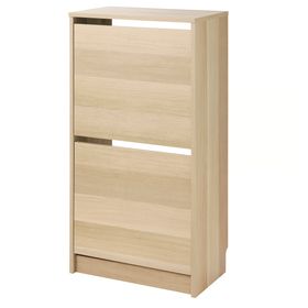 BISSA Галошница с 2 отделениями - под дуб 49x28x93 см