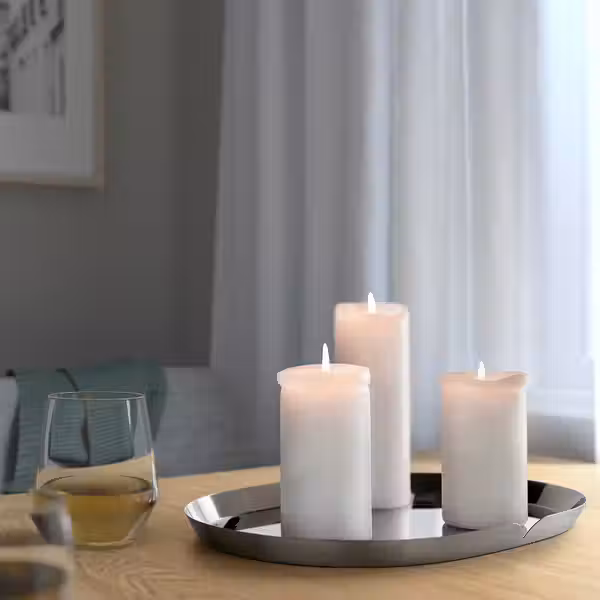 PRAKTAND Тарелка для свечи - нержавеющ сталь 35x26 см - фото 2