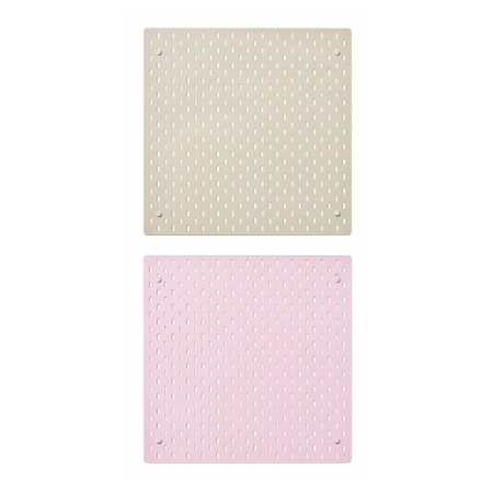 Настенная панель, бежевый, розовый, 56x56 см IKEA SKÅDIS СКОДИС 406.071.48