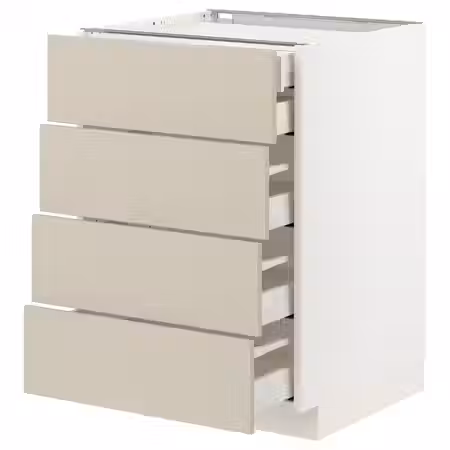 METOD / MAXIMERA Напольный шкаф 4фасада/2нзк/3срд ящ