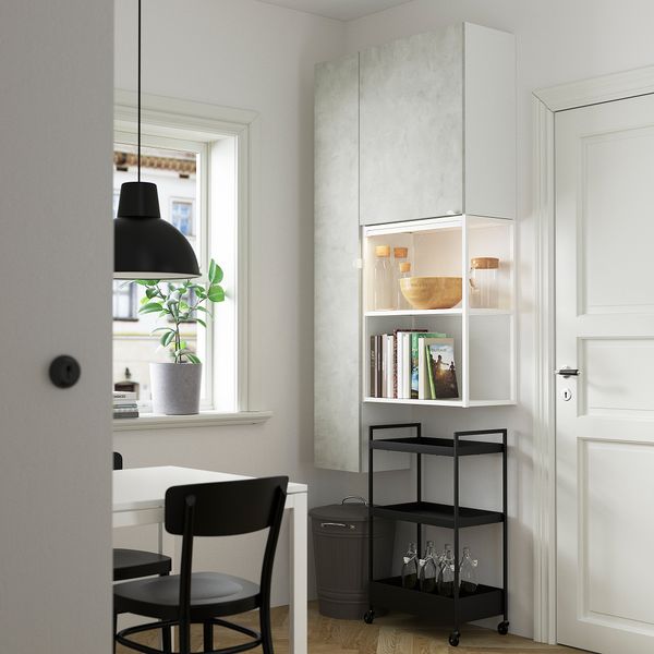 Комбинация для хранения, 90x32x180 см, белый IKEA BEGIVENHET БЕГИВЕНХЕТ 993.315.05 - фото 3