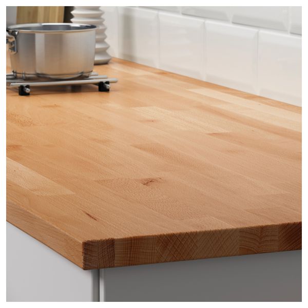 Столешница ХАММАРП, бук (246x2.8 см) - схема-чертеж с размерами