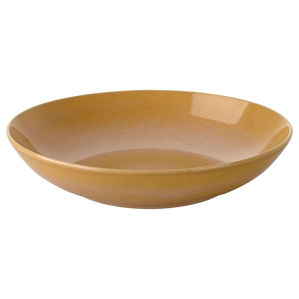 Тарелка глубокая, полированный желтый, 23 см IKEA FÄRGKLAR ФЭРГКЛАР 605.864.37 - фото 1