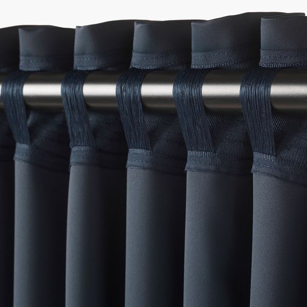 Гардины, блокирующие свет, 2 шт., темно-синий 145x300 см IKEA MAJGULL МАЙГУЛЛ 503.486.30 - фото 2