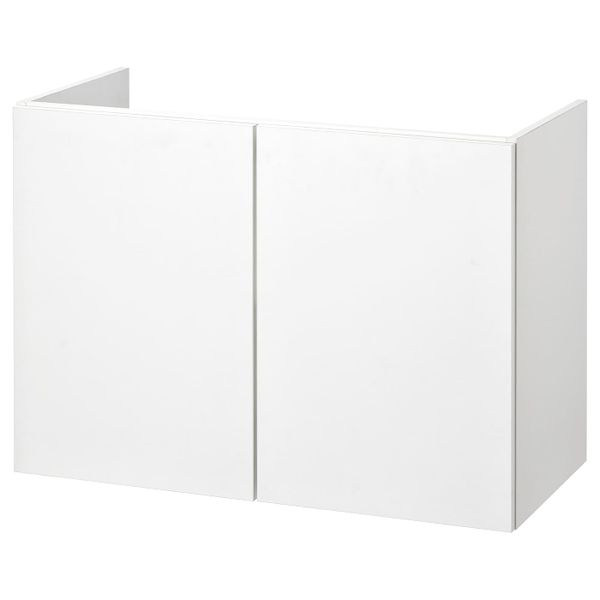 Шкаф под раковину с 2 дверцами, белый 80x40x60 см IKEA FISKÅN ФИСКОН 104.976.36 - фото 1