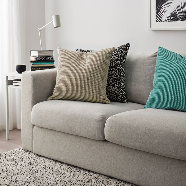 Чехол на подушку, бежевый 50x50 см IKEA GULLKLOCKA ГУЛЛЬКЛОКА 804.649.58 - фото 2