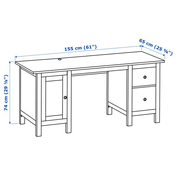 Стол и комбинация для хранения IKEA HEMNES ХЕМНЭС, ALEFHATTEFJÄLL ХАТТЕФЬЕЛЛЬ АЛЕФЬЕЛЛЬ 994.363.76 - фото 5