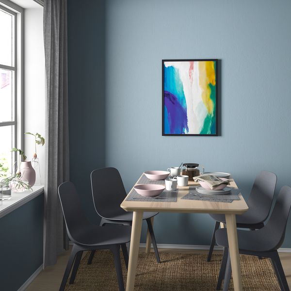 Постер, Vogar, 50x70 см IKEA DRÖMBILD ДРЁМБИЛЬД 704.422.07 - схема-чертеж с размерами