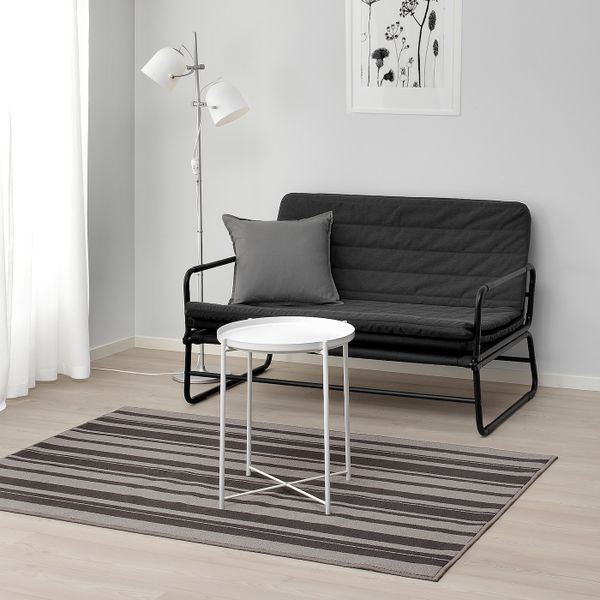 Ковер, короткий ворс, серый, 120x180 см IKEA ИБСТЕД 203.668.14 - фото 3