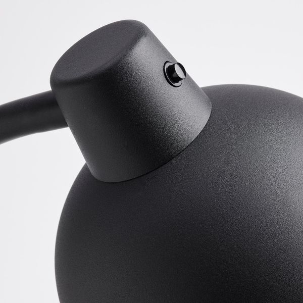 Лампа с зажимом, черный IKEA SKURUP СКУРУП 004.899.67 - схема-чертеж с размерами