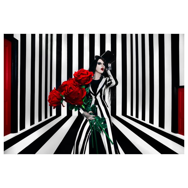 Ваза ОМЕДЕЛЬБАР, стекло черный (19 см) - фото 4