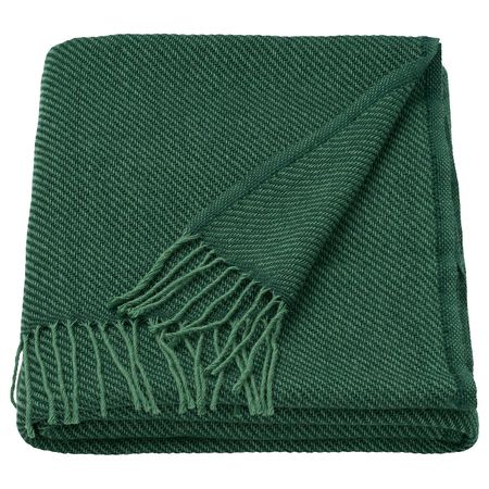 Плед, зеленый 150x200 см IKEA GULKLINT ГУЛЬКЛИНТ 005.310.56