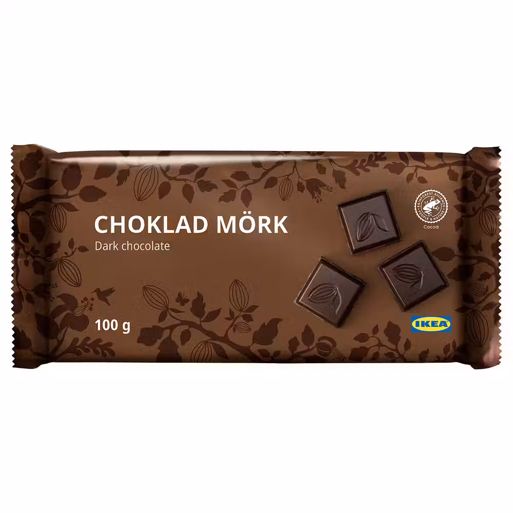 CHOKLAD MÖRK Плитка темного шоколада - фото 1