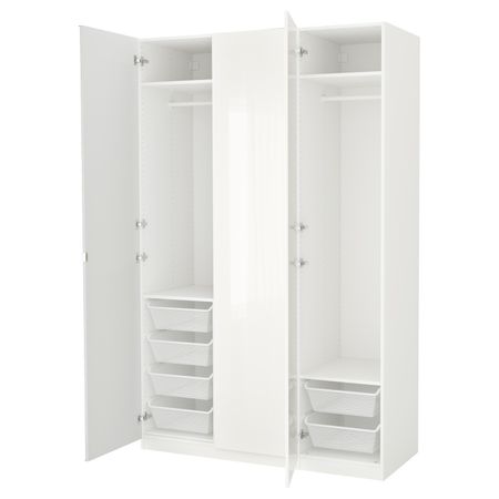 Гардероб, белый/Фардаль Викедаль 150x60x236 см IKEA PAX ПАКС 192.488.31