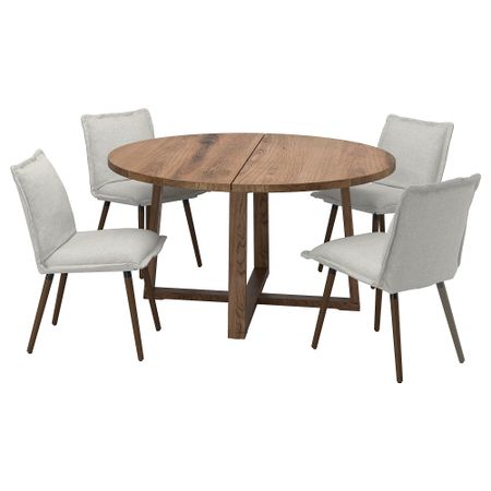 Стол и 4 стула IKEA KLINTEN, MÖRBYLÅNGA МОРБИЛОНГА 195.059.05