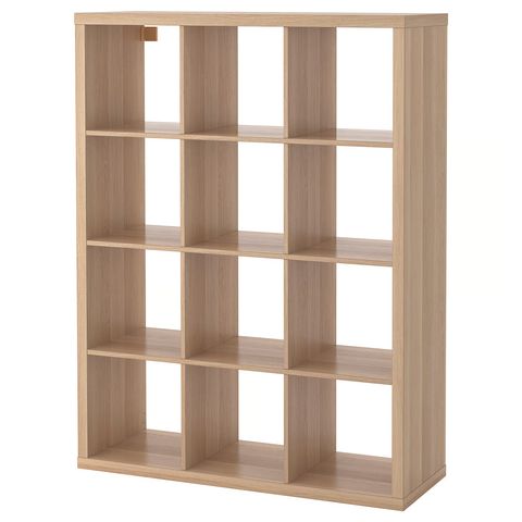 KALLAX Стеллаж - под беленый дуб 112x147 см