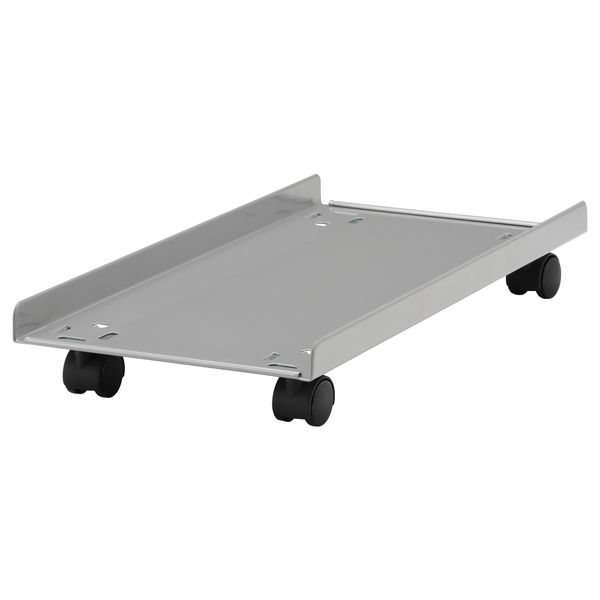 Держатель для системного блока на колесах ГУДМАР, серебристый (46x21 см) - схема-чертеж с размерами