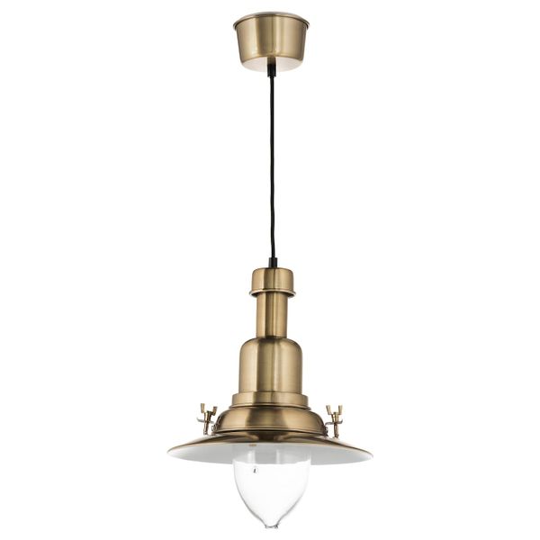 Подвесной светильник, желтая медь IKEA ОТТАВА 303.943.74 - фото 1