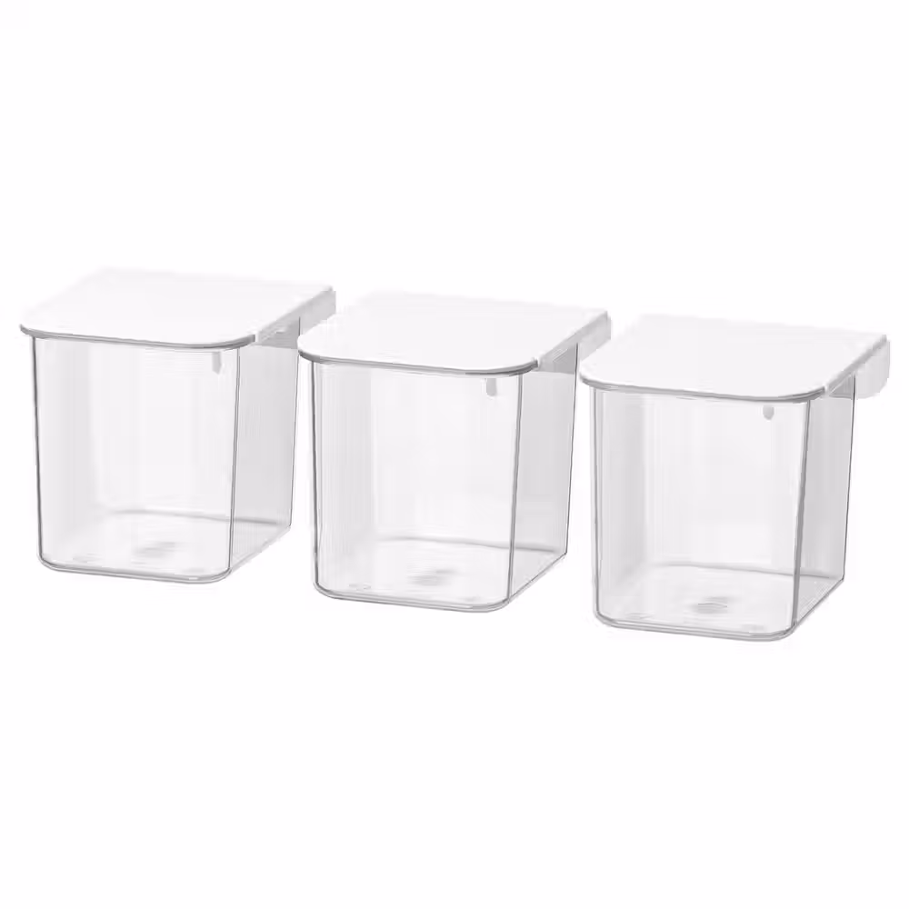 SKÅDIS Контейнер с крышкой - белый - фото 1