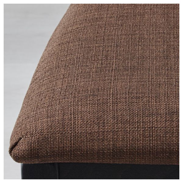 Стул БЁРЬЕ, коричнево-чёрный, Шифтебу коричневый - схема-чертеж с размерами