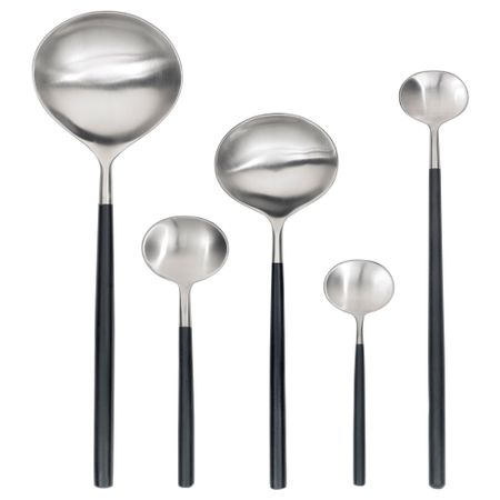 Сервировочные ложки, 5 шт. СИТТНИНГ, черный