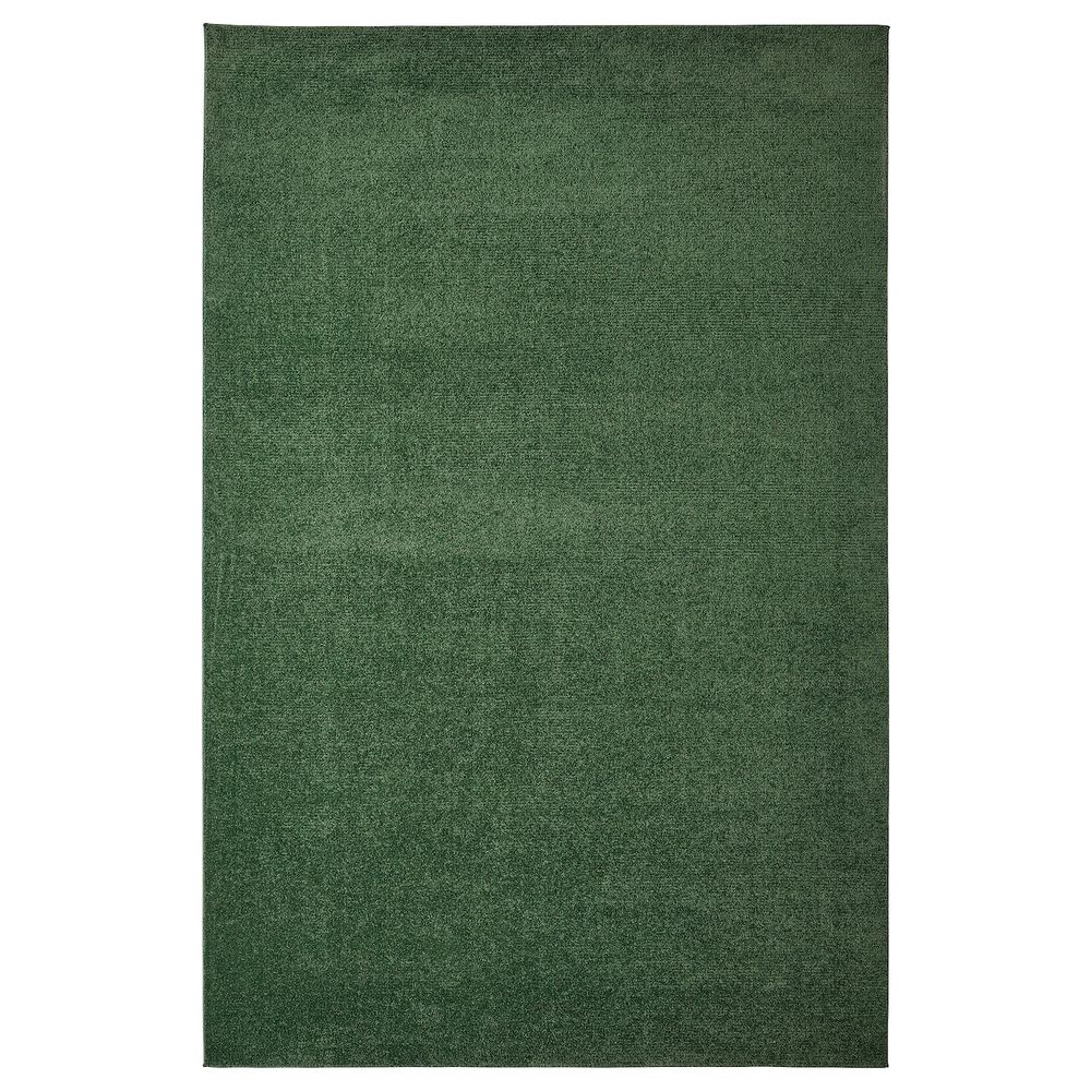 Ковер, короткий ворс, темно-зеленый 200x300 см IKEA SPORUP СПОРУП 304.534.29 - фото 1