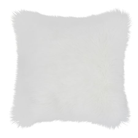 Чехол на подушку, белый/искусственный мех 50x50 см IKEA GULLVIVA ГУЛЬВИВА 005.195.54