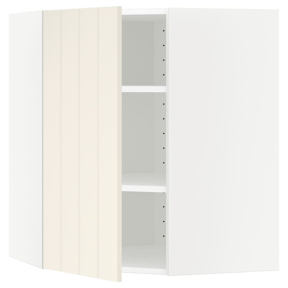 Угловой навесной шкаф с полками, белый/Хитарп белый с оттенком 68x80 см IKEA METOD МЕТОД 692.264.45 - схема-чертеж с размерами